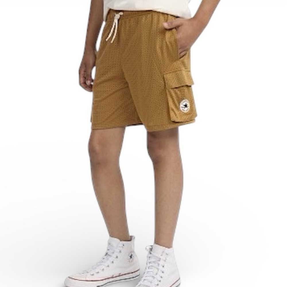 Converse Boys' All Star Logo Mesh Cargo Shorts XL NWT